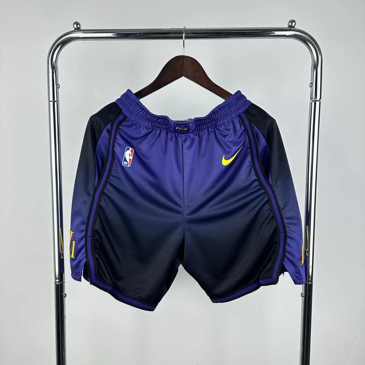 2025 Men NBA Los Angeles Lakers City Edition Purple Shorts